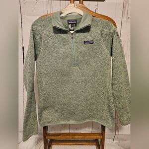 PATAGONIA mint great 1/2 zip Pullover, Fleece Size S FALL Women's